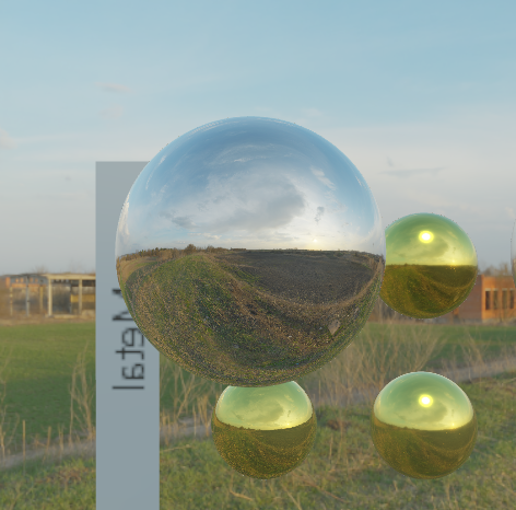 0 roughness 1 metallic